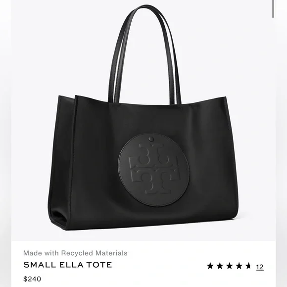 Tory Burch black tote purse - Picture 2 of 7